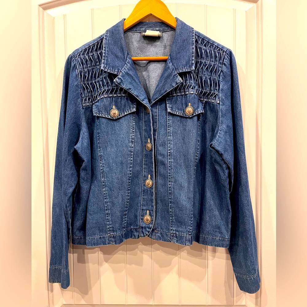 Vintage Saint Germain denim shirt Size Large petite